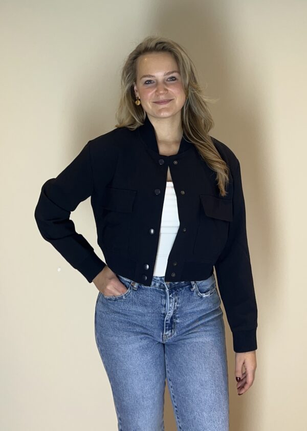 Donkerblauw Bomber Jasje - Lizzy - Afbeelding 2