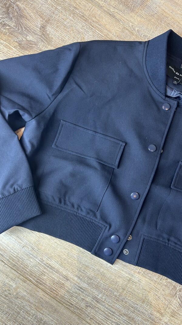 Donkerblauw Bomber Jasje - Lizzy - Afbeelding 3