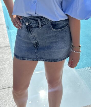 Denim Skort ''Hidden Twist''