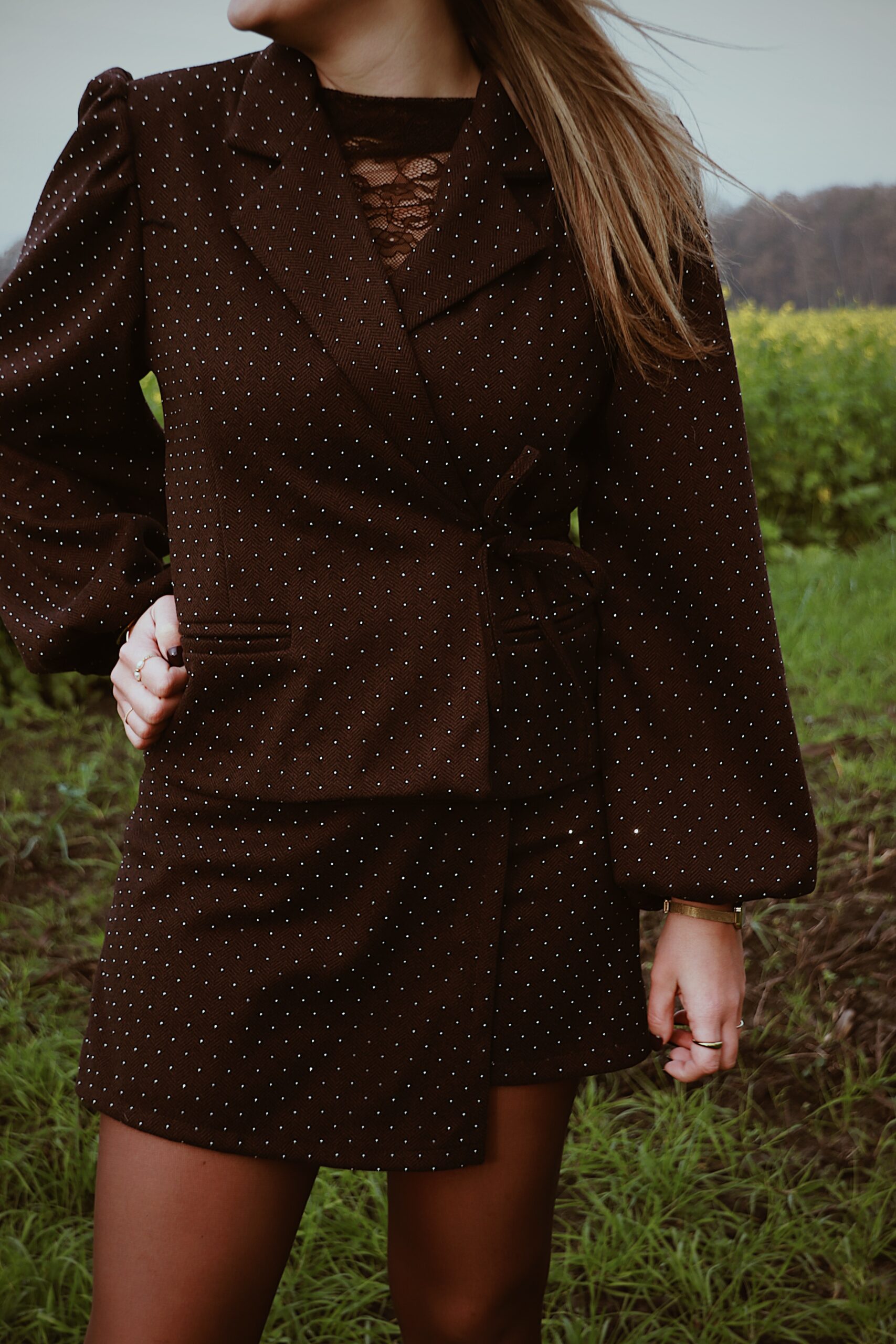 Bruin Glitter Colbert